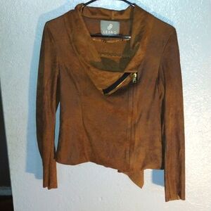 LE3NO Vegan Leather/Swade Jacket M